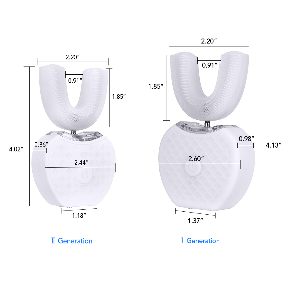 Smart Electric Toothbrush USB Rechargeable U-shaped Tooth