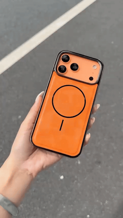 MaxWell Leather Magesafe iPhone 17 pro Max  Case