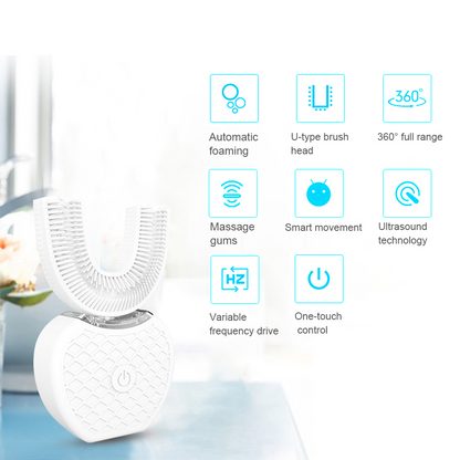 Smart Electric Toothbrush USB Rechargeable U-shaped Tooth