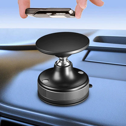 Hepu Suction Cup Magnetic Phone Holder – Strong Mount for Car Dashboard & Windshield | Universal Compatibility for iPhone, Samsung, Android Devices