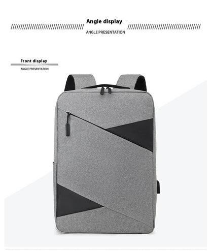 New Business Commute Business Trip Computer Backpack Men's Three-piece Set